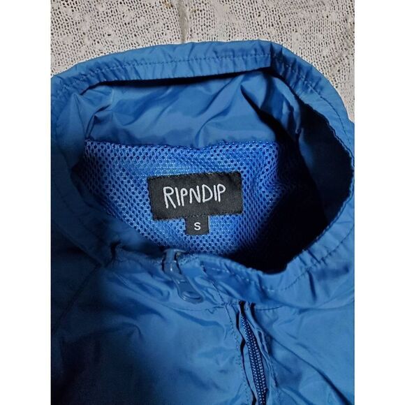 RIPNDIP Must Be Nice Half Zip Anorak Jacket Blue SMALL Unisex - Picture 4 of 9